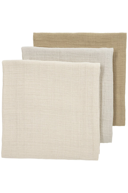 Meyco Panno Idrofilo 3-Pack Soft Sand/Greige/Taupe 70X70cm