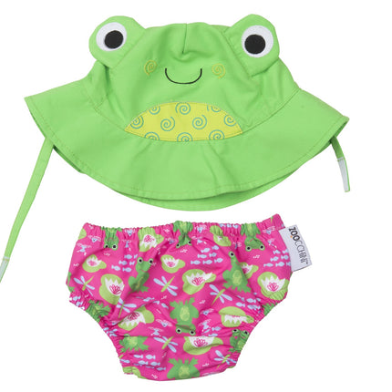 Zoocchini Swim Nappy Frog Set 6-12 mesi