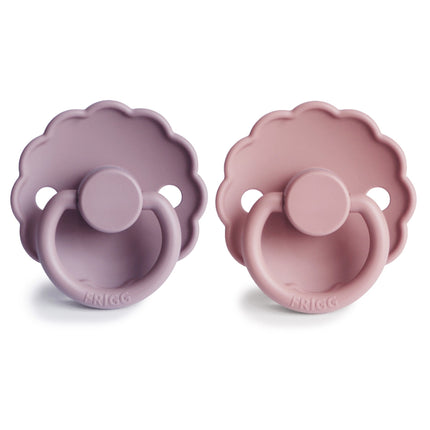 Ciuccio Frigg misura 2 Daisy Baby Rosa/Soft Lilac Silicone Confezione da 2 pezzi