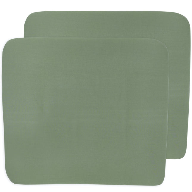 Meyco Coprifasciatoio 3K 2St Basic Jersey Verde Foresta