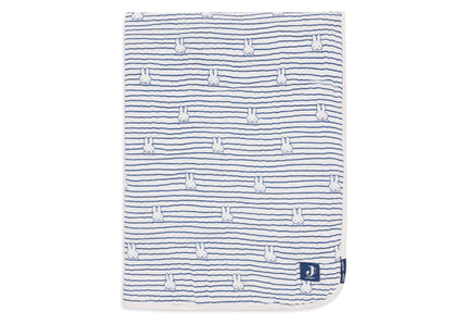 Coperta per culla Jollein Miffy Stripe Navy 75X100cm