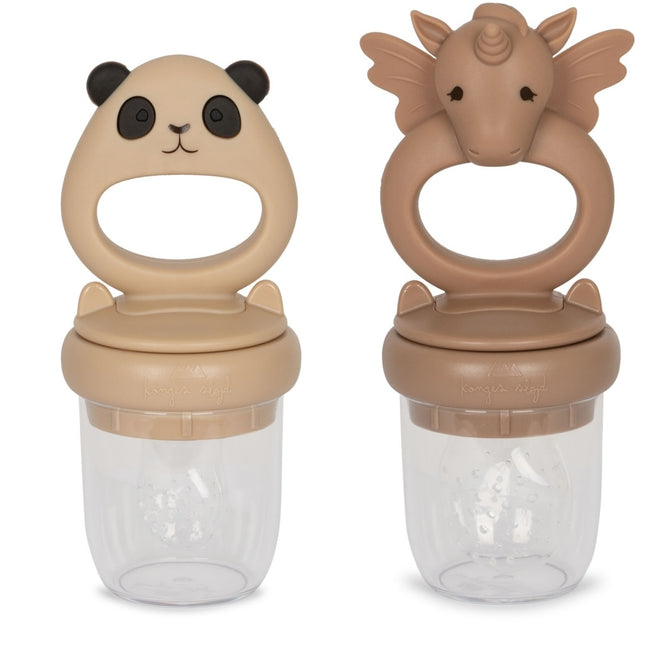 Konges Slojd Set di posate per bambini Unicorno e Panda 2 pezzi