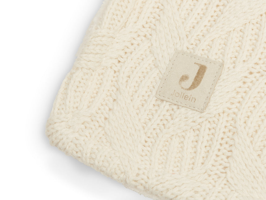 Coperta da letto Jollein Spring Knit Ivory 100x150cm