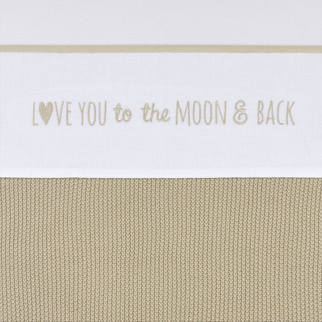 Meyco Cradle towel Love You To The Moon & Back Sand 75X100cm