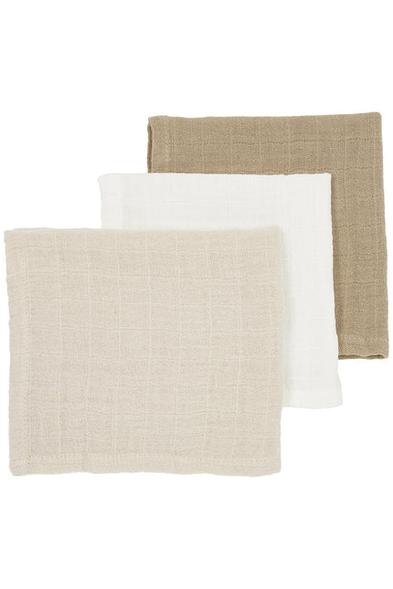 Meyco Mouth Cloth 3-Pack Offwhite/Soft Sand/Taupe 30X30cm