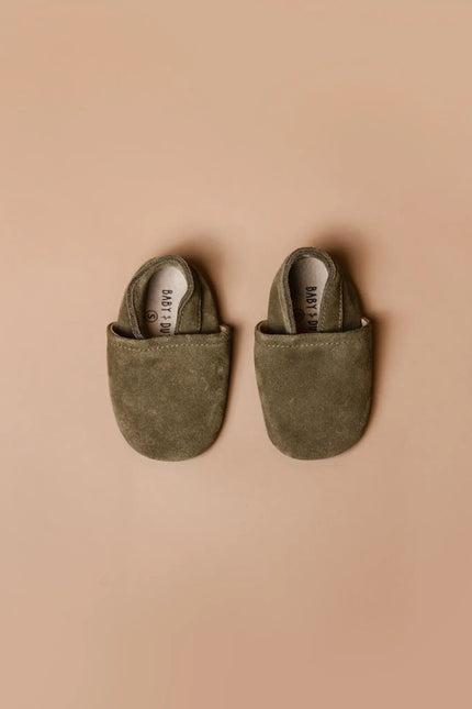 Baby Dutch Baby Shoes Lio Verde Camoscio