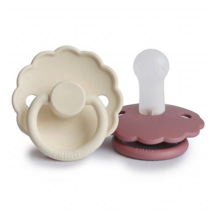 Ciuccio Frigg Taglia 1 Margherita Crema/Rosa Silicone 2St.