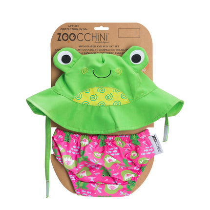 Zoocchini Swim Nappy Frog Set 6-12 mesi