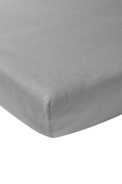 Meyco Lenzuolo a pieghe Jersey 70X140/150 Grigio