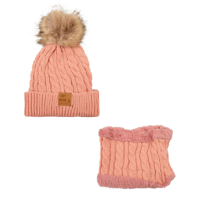 Cappello da bebè Dutch Set invernale Rosa