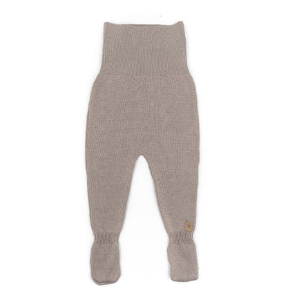 Bamboom Pantaloni per bambini con piedini lavorati a maglia Cammello