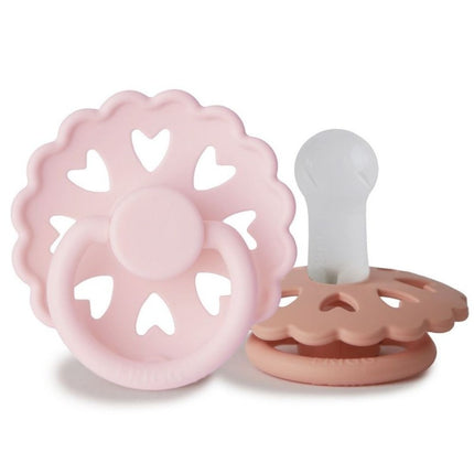 Ciuccio Frigg taglia 1 Regina delle favole/Principessa in silicone confezione da 2 pezzi