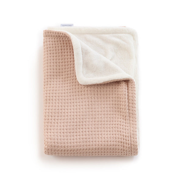 Coperta per lettino Bamboom Soft Stone Soft Pink 100x150cm