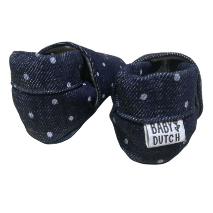 Baby Dutch Scarpe da bambino Denim Dots