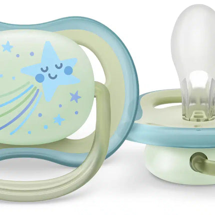 Philips Avent Ciuccio +0 mesi Air Night Star/Owl