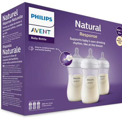 Biberon Philips Avent 3.0 Naturale 260ml 3pz