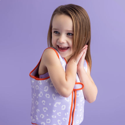 Swim Essentials Gilet da bagno Lilla Leopardo 3-6 anni