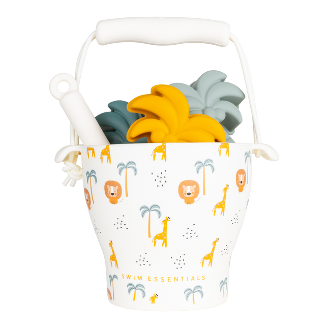 Swim Essentials Sandbox Toy Bucket Set Jungle 5 Pezzi