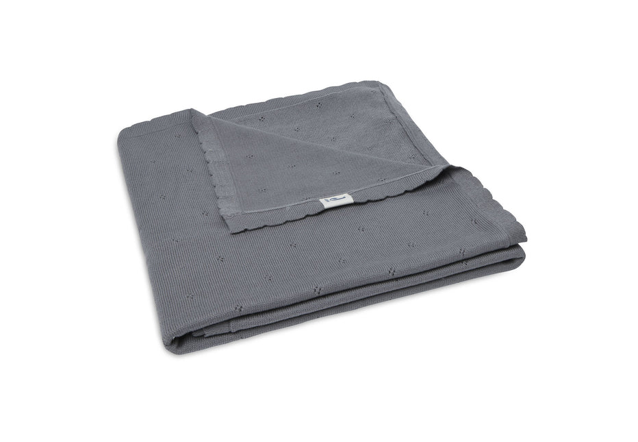 Coperta Jollein Pointelle Grigio Tempesta 100x150cm