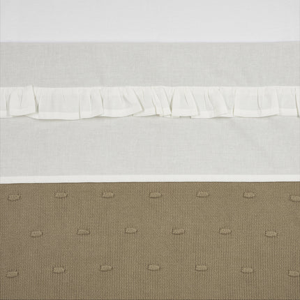 Meyco Lenzuolo per rete da letto Ruffle Offwhite