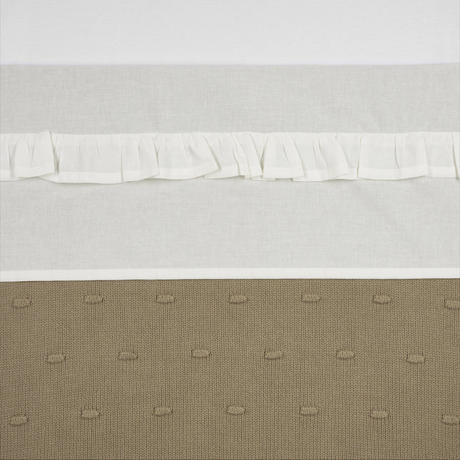 Meyco Lenzuolo per rete da letto Ruffle Offwhite