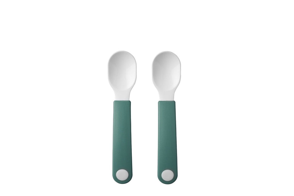 Mepal Baby Spoon Practice Set Mio 2 pezzi turchese profondo