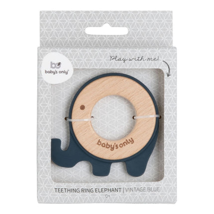 Anello da dentizione Baby's Only Elephant Vintage Blue