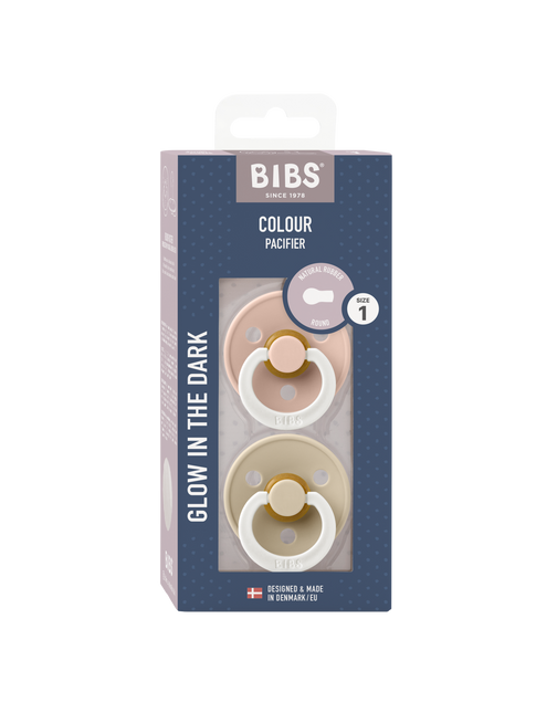 Ciuccio BIBS Taglia 1 Blush Night/Vanilla Night 2 pezzi