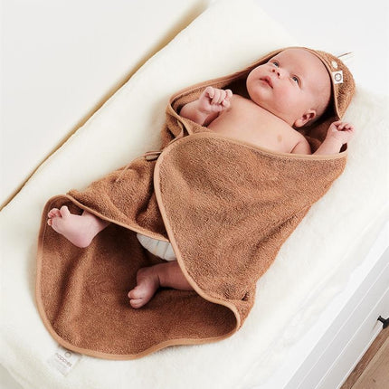 Noppies Copribagno Neonato Clover Terry Indian Tan