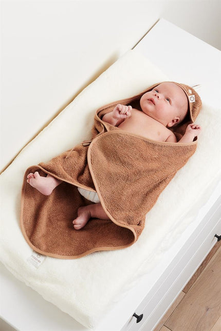 Noppies Copribagno Neonato Clover Terry Indian Tan