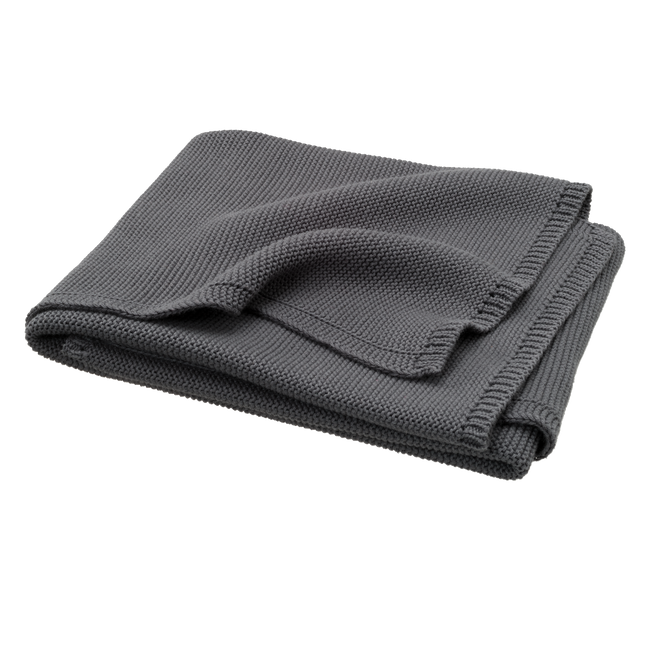 Coperta Fresk per culla Uni Grigio Scuro 80x100cm