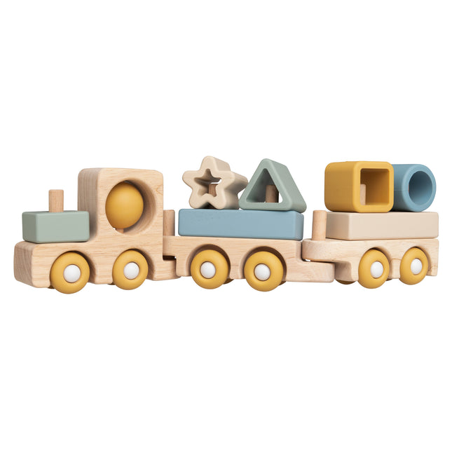 Treno giocattolo in legno Swirl di Baby's Only