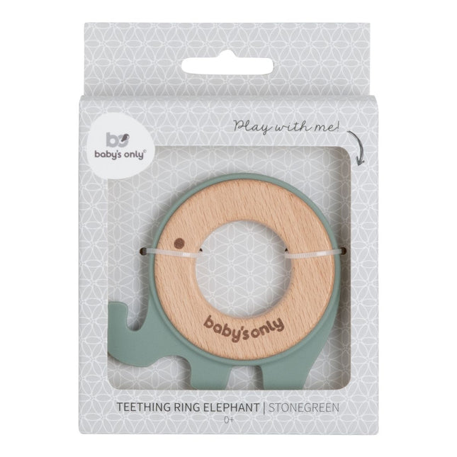 Anello da dentizione Baby's Only Elephant Stonegreen