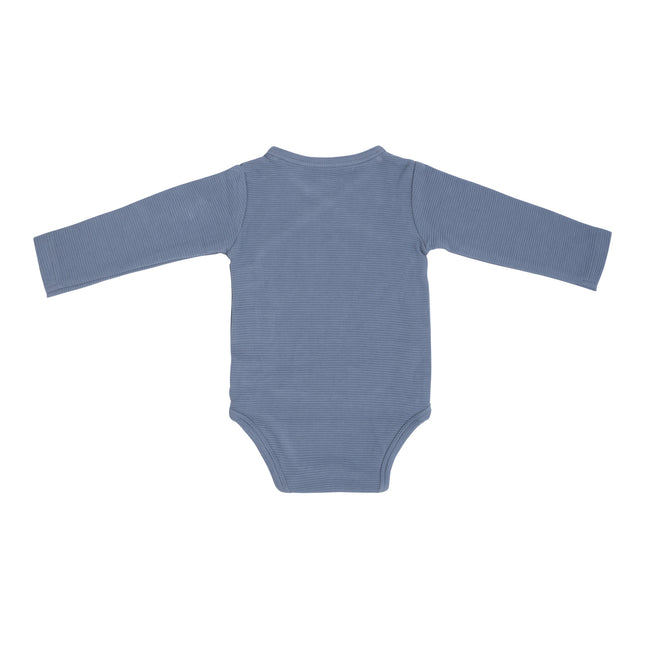 Pagliaccetto Only Baby a maniche lunghe in puro blu vintage