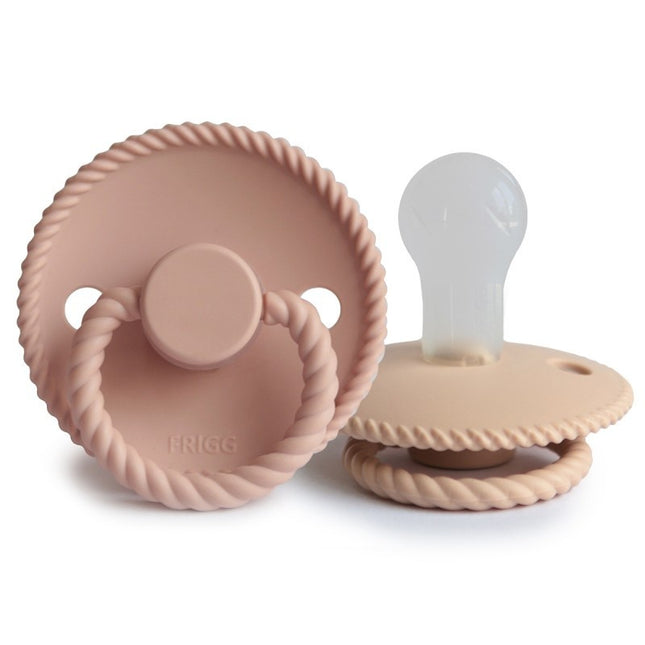 Tettarella Frigg Taglia 1 Corda Croissant/Blush Silicone 2-Pack