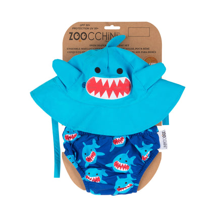 Set di pannolini da bagno Zoocchini Shark