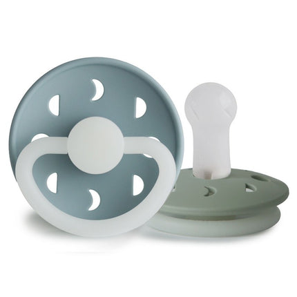 Tettarella Frigg Taglia 2 Notte di Luna Tw.Silicone malva/bianco 2 pezzi