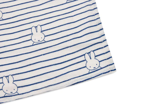 Jollein Panno Idrofilo Miffy Stripe Navy 115cm 2 pezzi