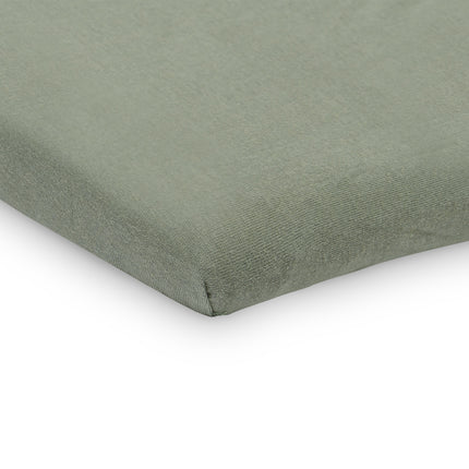 Lenzuolo Jollein Jersey Box Materasso Verde Cenere 75x95cm 2 pezzi