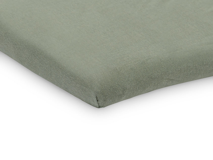 Lenzuolo Jollein Jersey Box Materasso Verde Cenere 75x95cm 2 pezzi