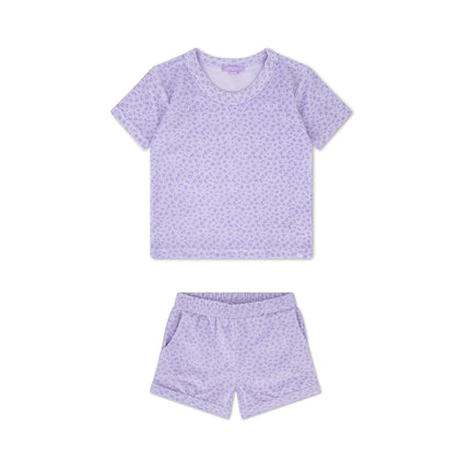 Set di abbigliamento Swim Essentials in spugna Lilla Leopardo