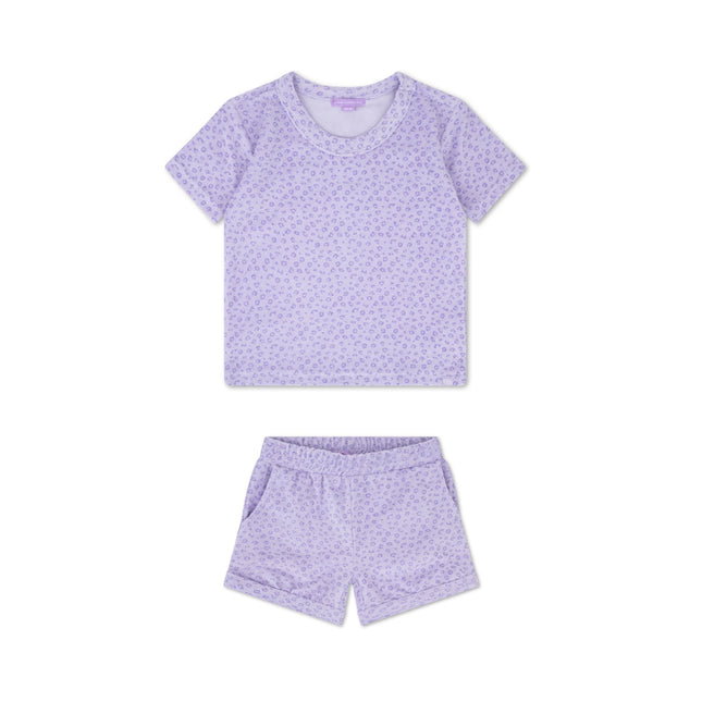 Set di abbigliamento Swim Essentials in spugna Lilla Leopardo