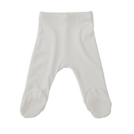 Bamboom Pantaloni per bambini con piedini 1M Grigio Avorio