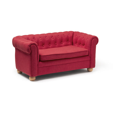 Sedia Concept per bambini Divano Chesterfield Piccolo Rosso