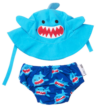 Set di pannolini da bagno Zoocchini Shark