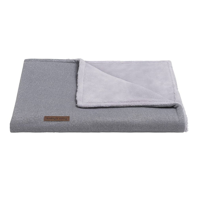 Coperta per rete da letto Baby's Only Teddy Sparkle Melee Grigio Argento