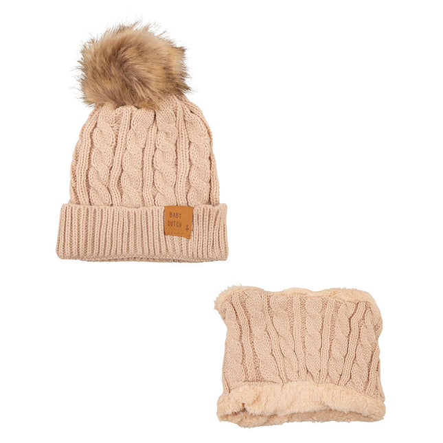 Cappello da bambino olandese Set invernale Beige