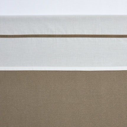 Meyco Lenzuolo per rete da letto Piping Velvet Taupe