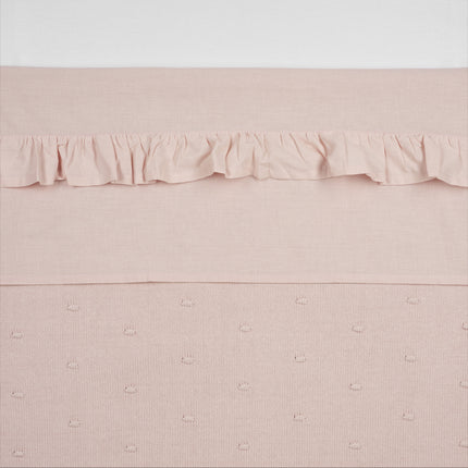 Meyco Lenzuolo per rete da letto Ruffle Soft Pink