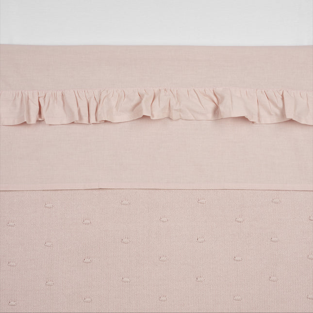 Meyco Lenzuolo per rete da letto Ruffle Soft Pink